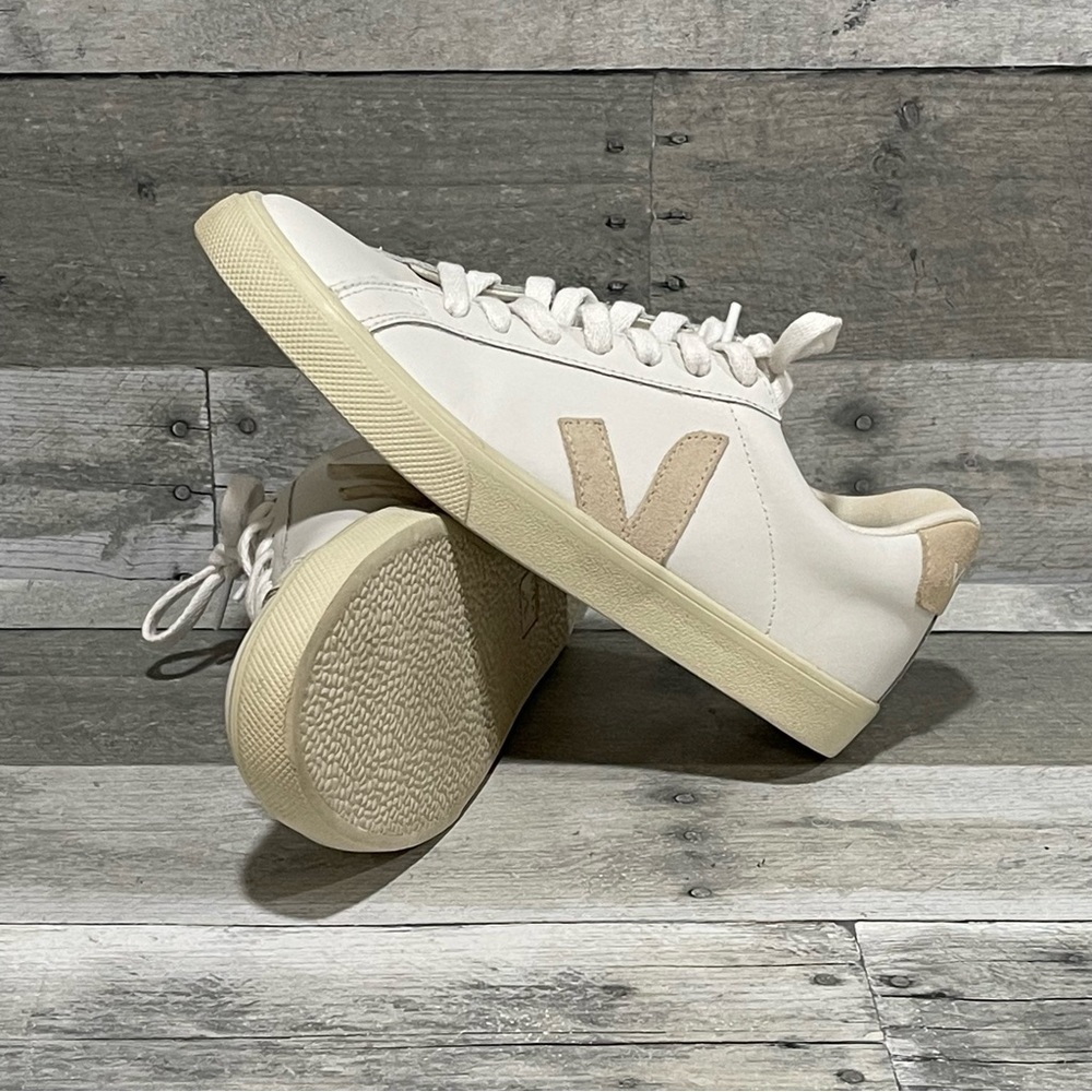 VEJA ESPLAR WOMENS SNEAKERS - EXTRA WHITE SABLE - SZ - 6.US / 37.EU - Picture 1 of 10